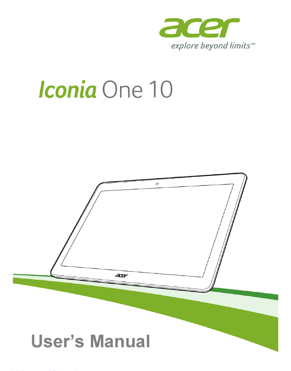 Acer iconia one 10 manual